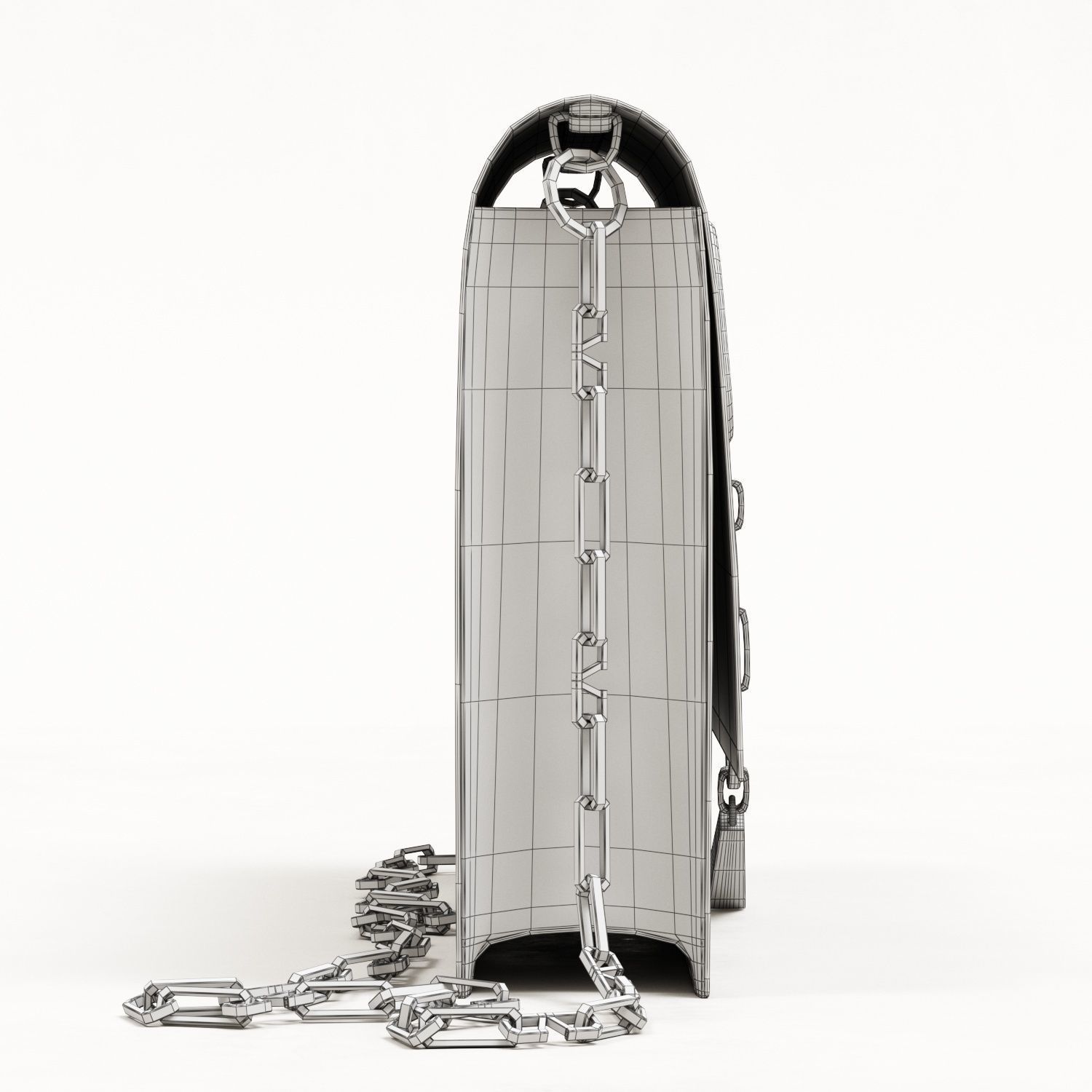 Valentino Garavani Small Vcase Leather Bag Low-poly 3D model_24