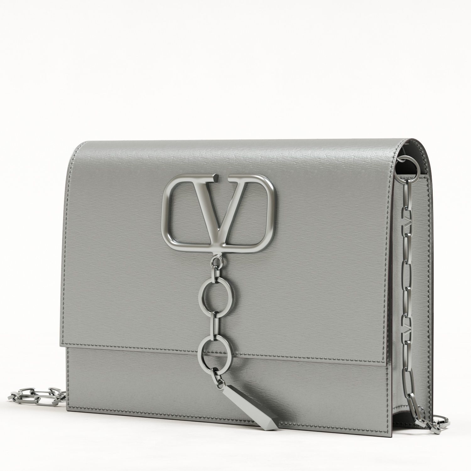 Valentino Garavani Small Vcase Leather Bag Low-poly 3D model_4