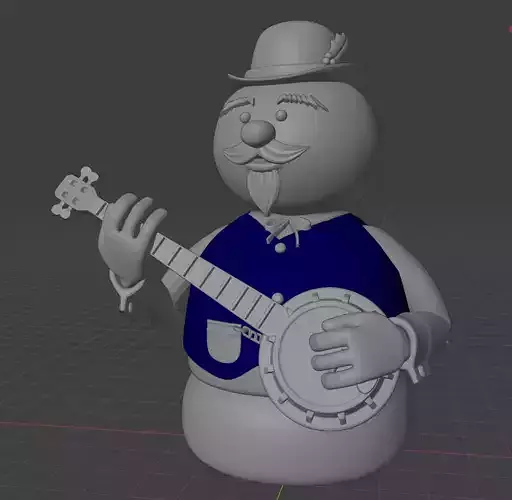 Burl Ives Snowman 3D print model