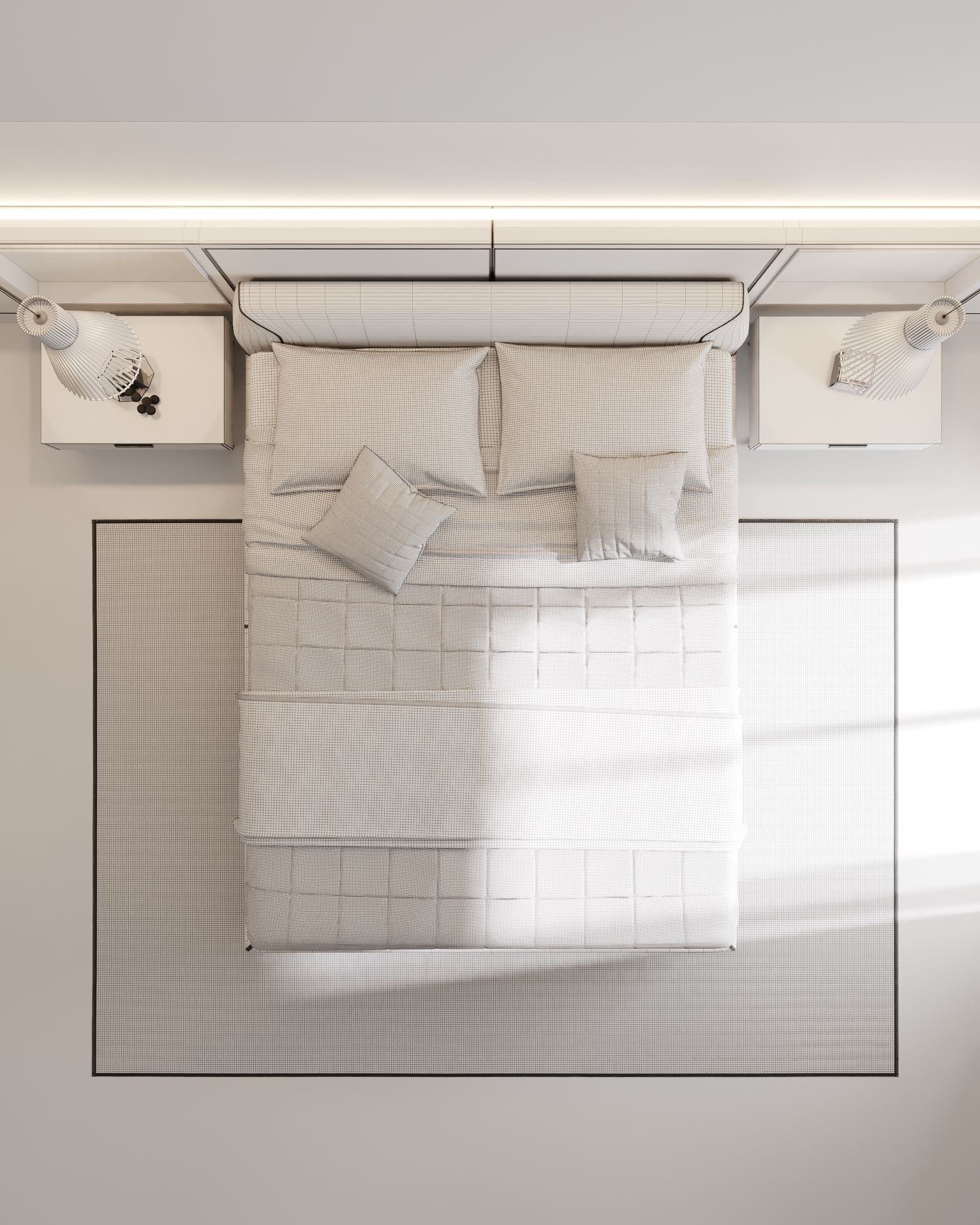 Apartment Bedroom 3D model_6