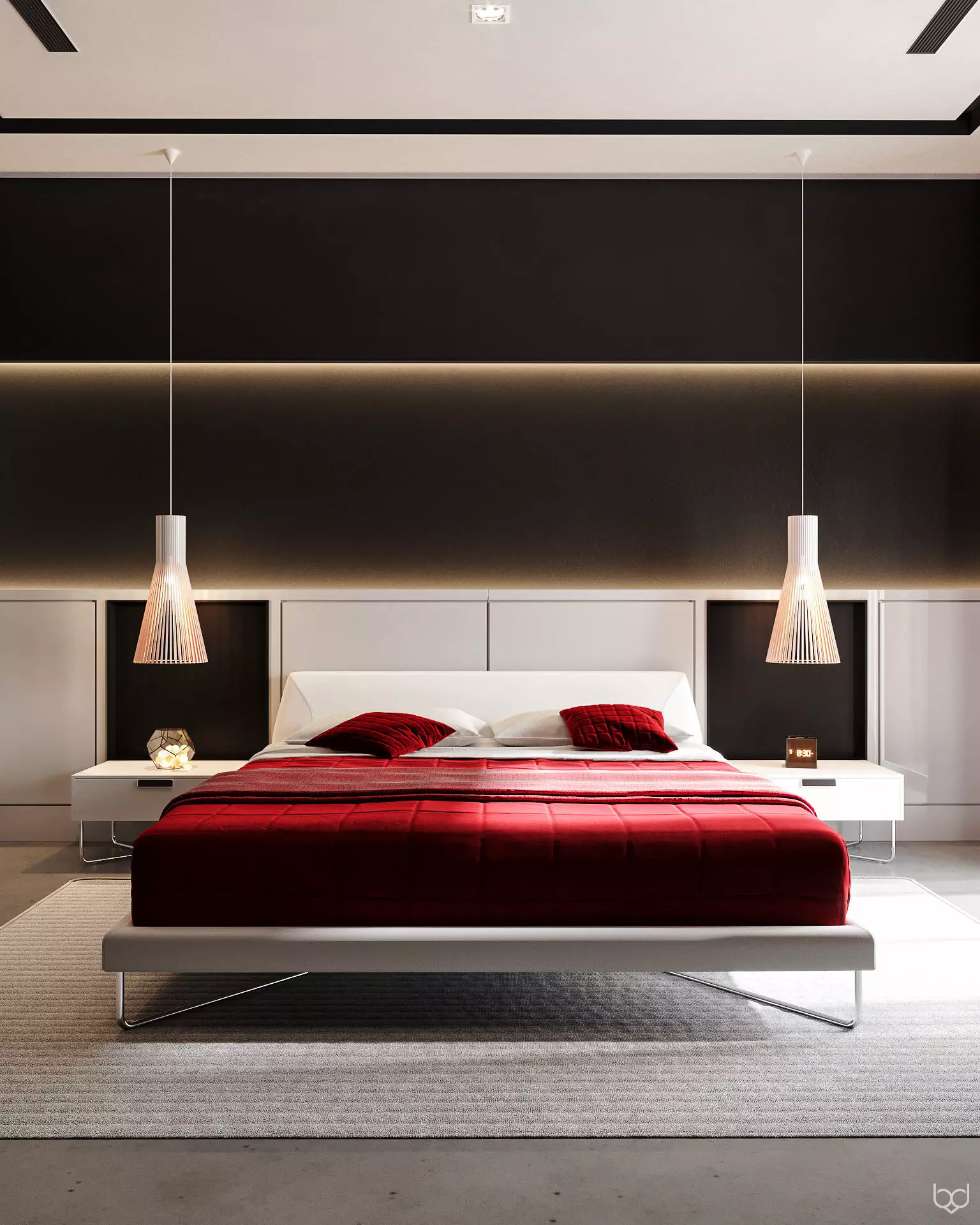 Apartment Bedroom 3D model_0