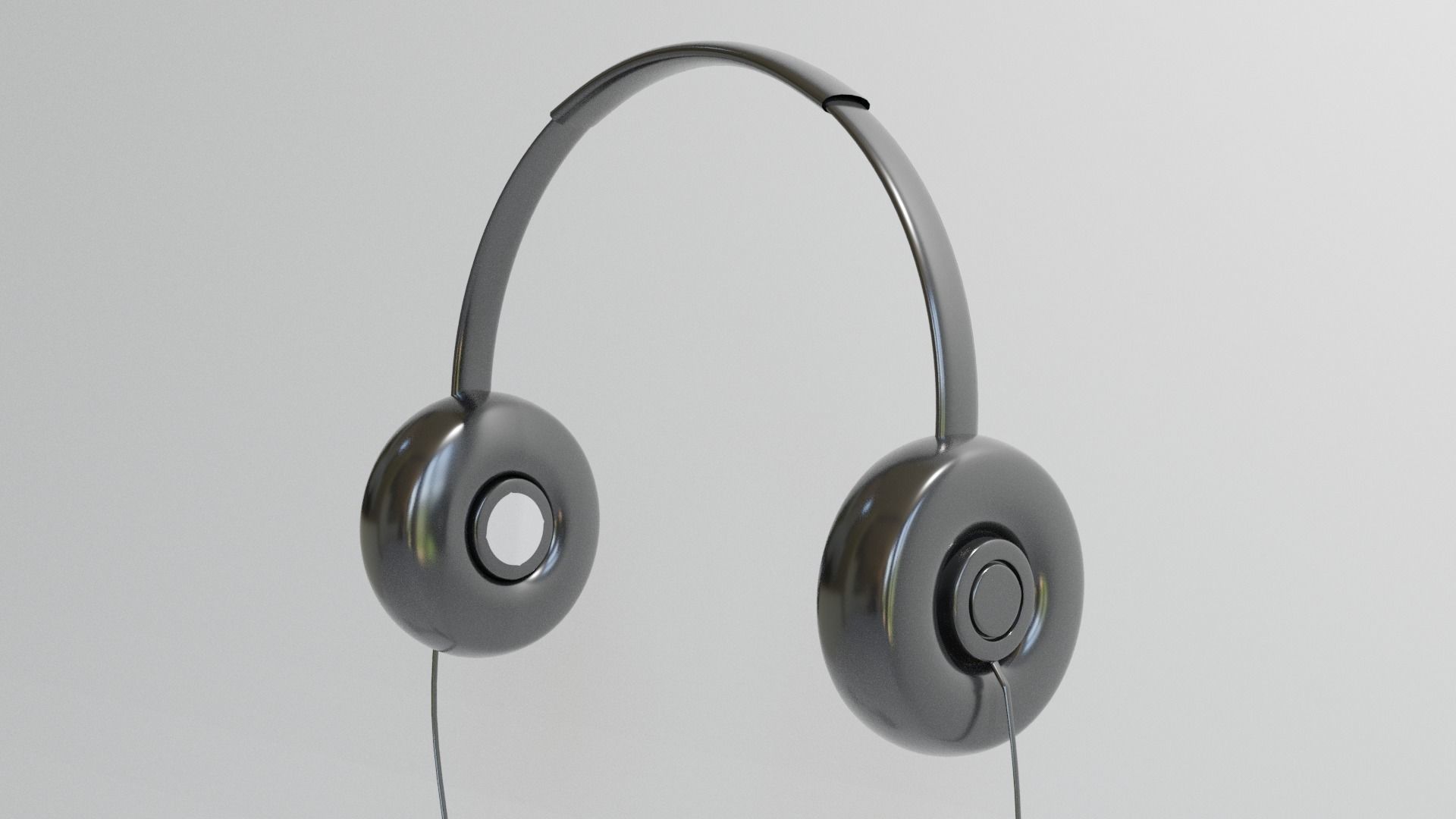 Low Poly Headphones headphone Free 3D model_1