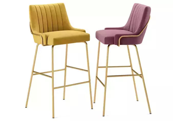 Louvre Tube Barstool