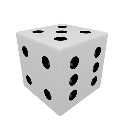 Customizable Black and White or Colored Die or Dice