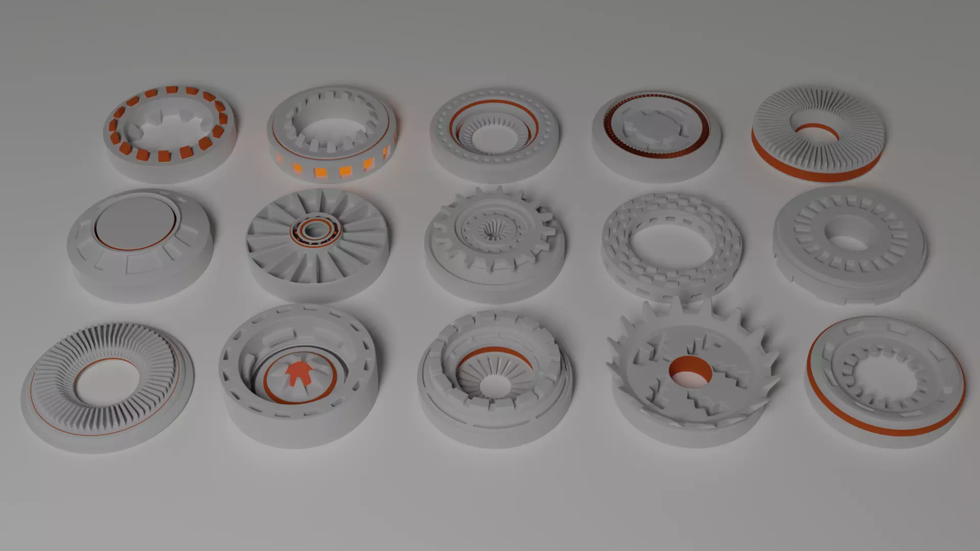 Sci fi kitbash details 3D model