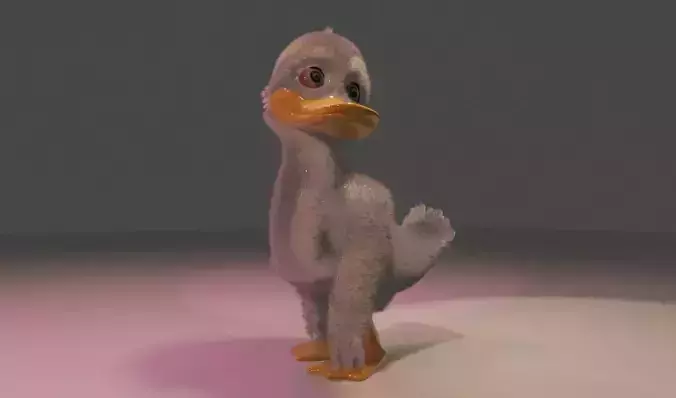 Duck Cartoon Character Rigget