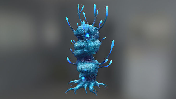 Alien Plant - Root A Low-poly 3D model