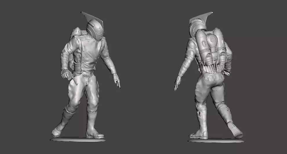 2x THE ROCKETEER toy soldiers 3D print model_0