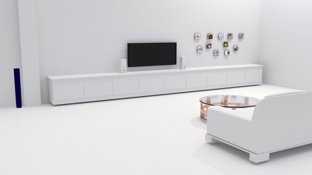 living room 3D model_3