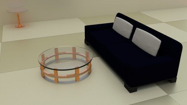 living room 3D model_2