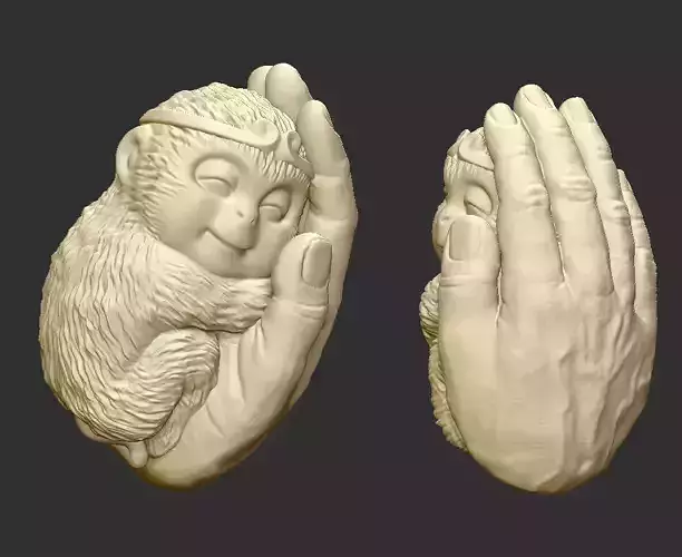 little monkey king 3D print model