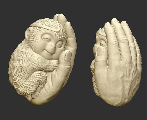 little monkey king 3D print model