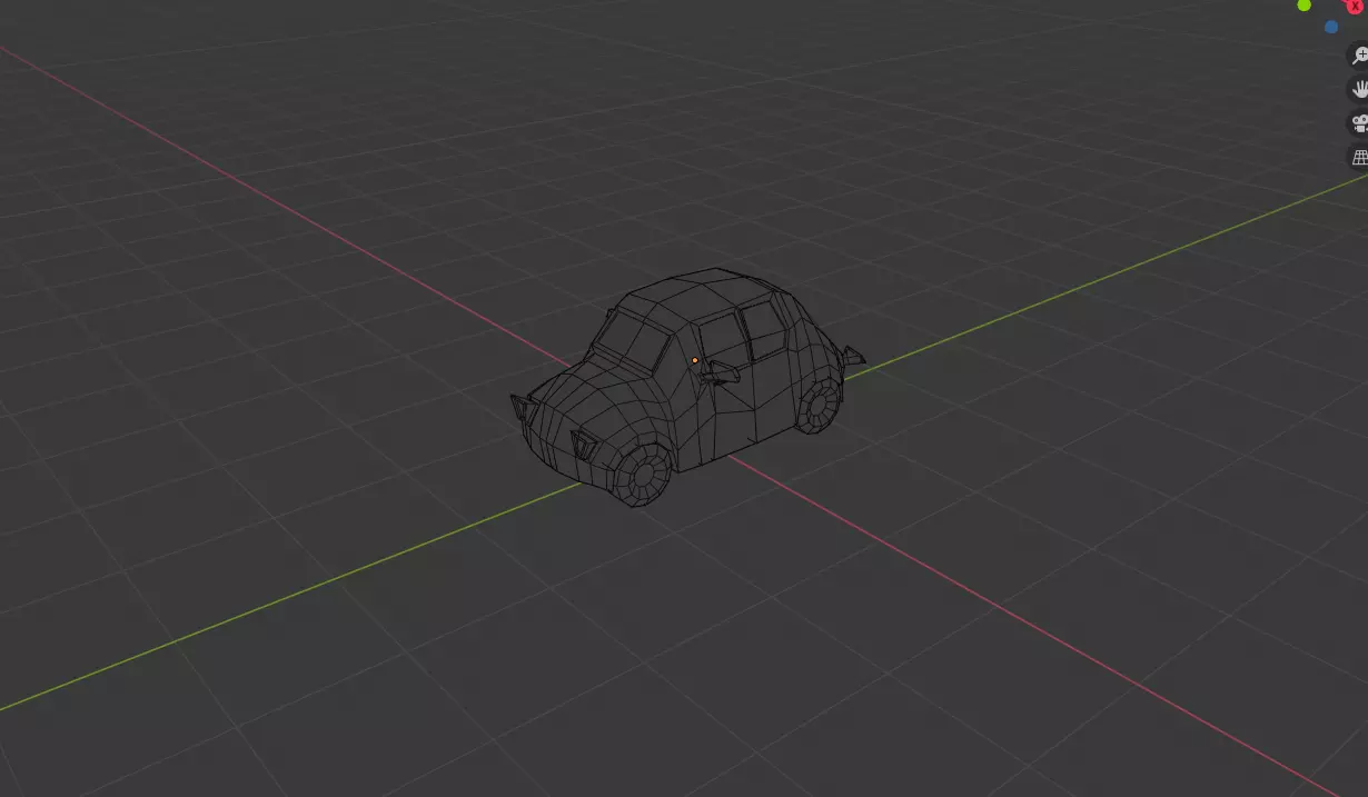 low-poly car Low-poly 3D model_0