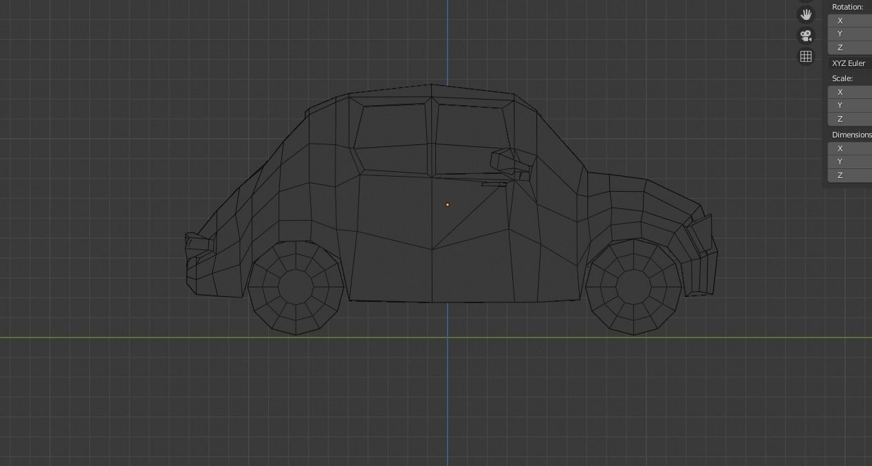 low-poly car Low-poly 3D model_4