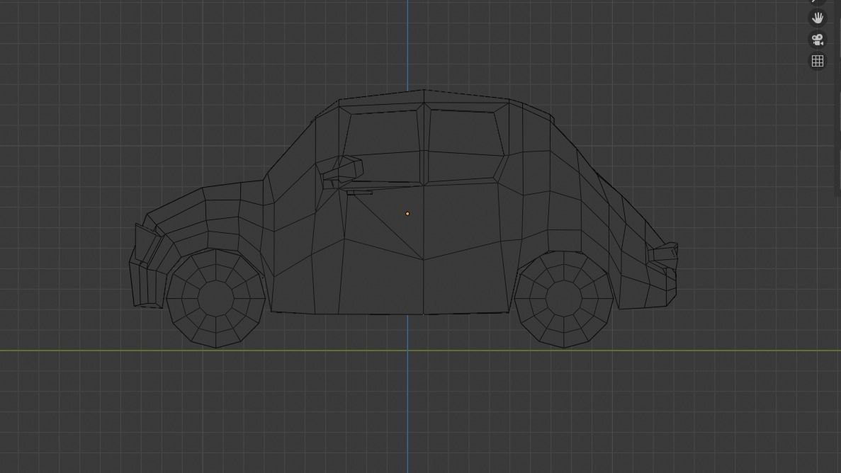 low-poly car Low-poly 3D model_3
