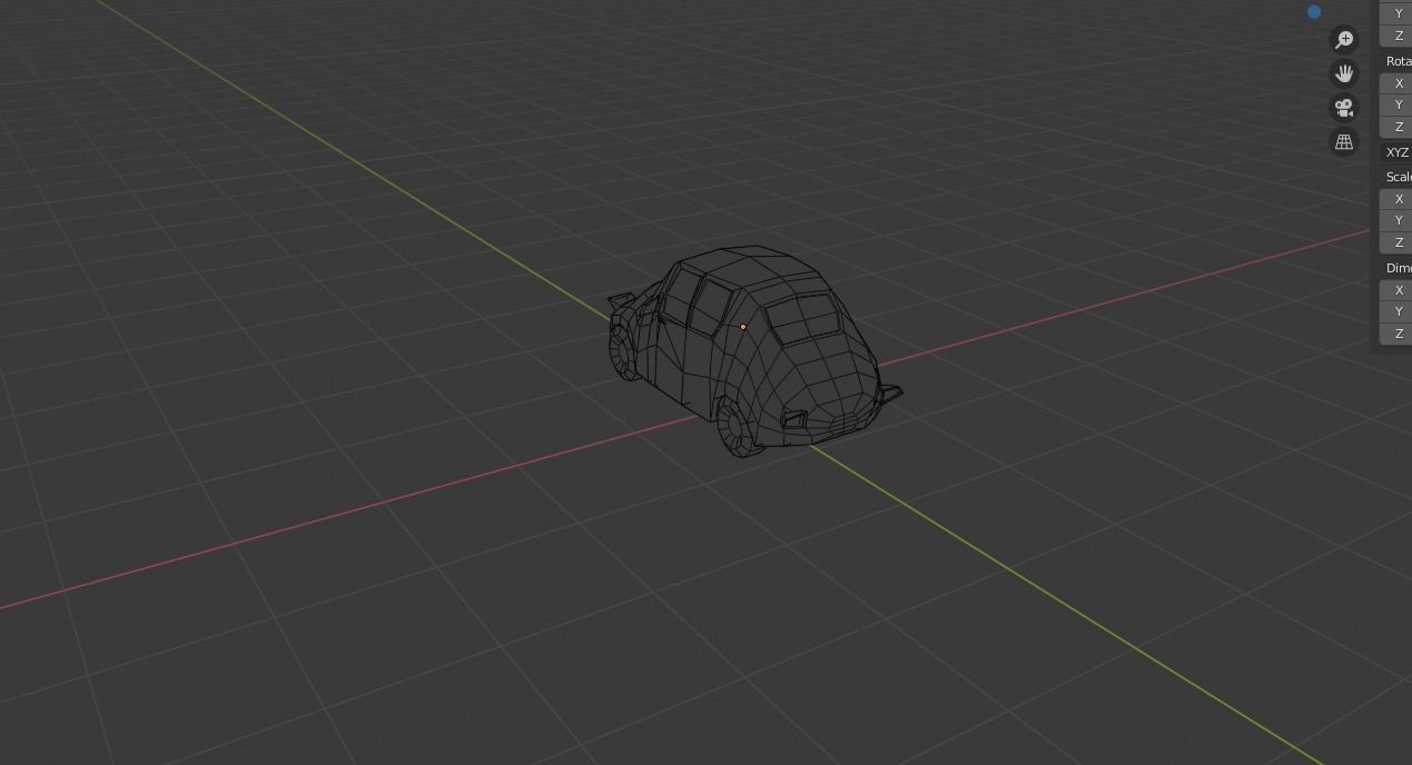 low-poly car Low-poly 3D model_7