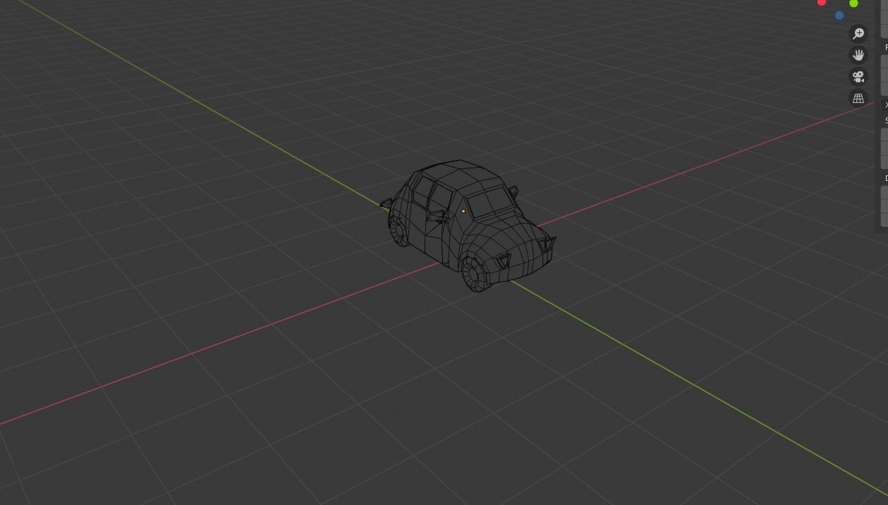 low-poly car Low-poly 3D model_9