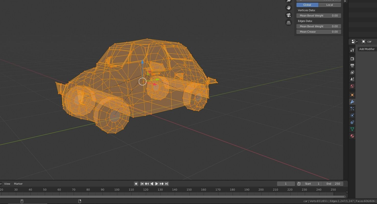 low-poly car Low-poly 3D model_10