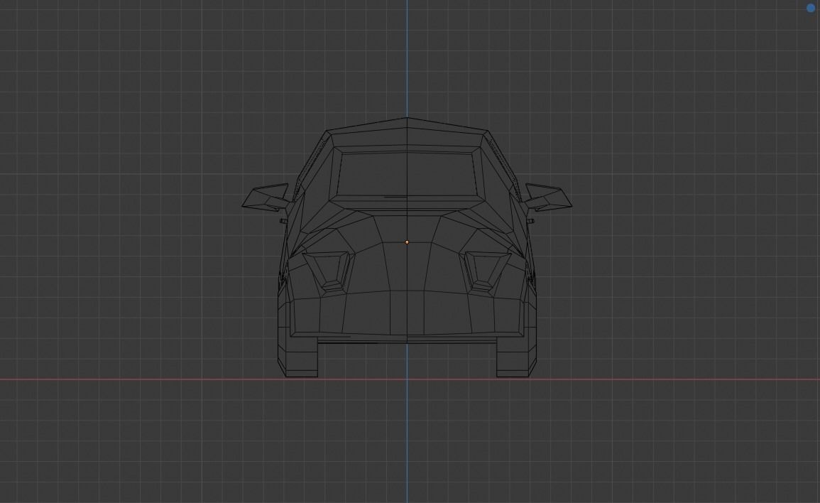 low-poly car Low-poly 3D model_1