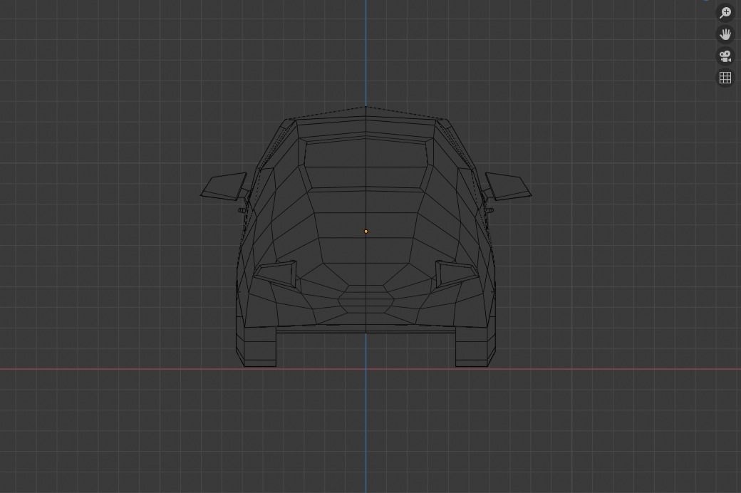low-poly car Low-poly 3D model_2