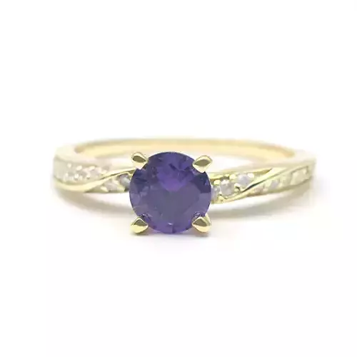 3DM Format Twisted band round cut ring