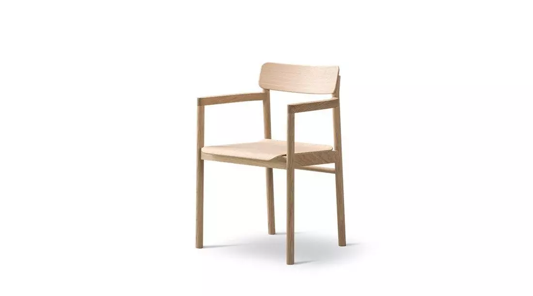 Wooden Chair Low-poly 3D model_0