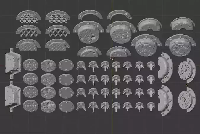 Wheel spikes and covers for Gaslands Cars 3D print model