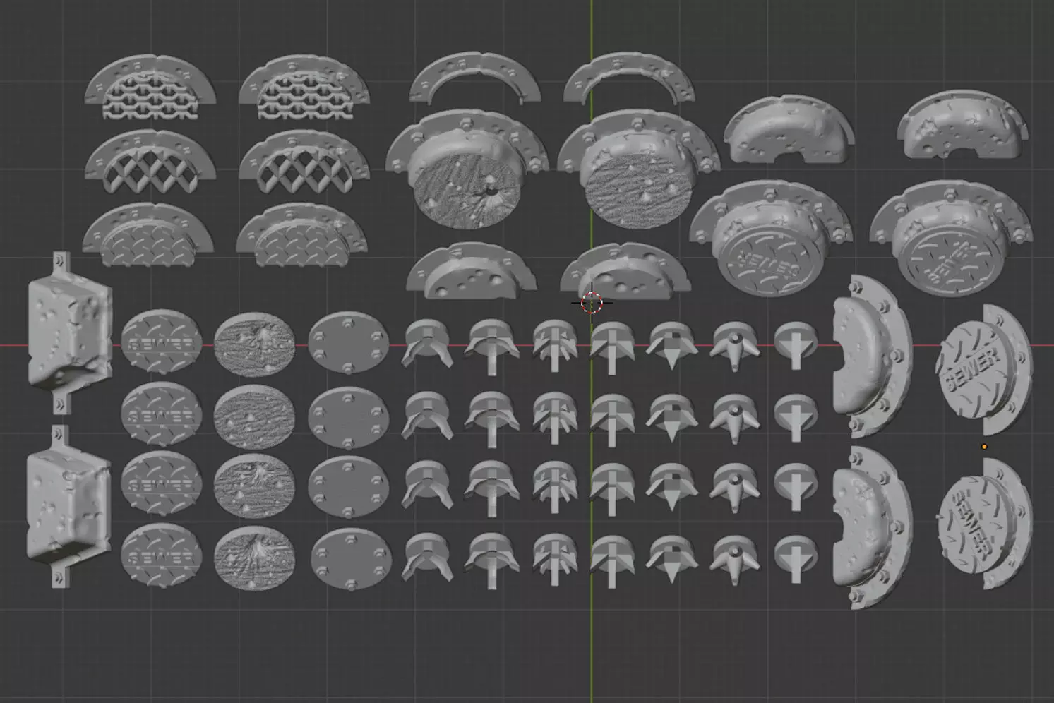 Wheel spikes and covers for Gaslands Cars 3D print model_0