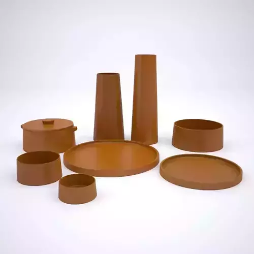 Clay Tableware Set
