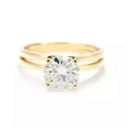 3DM Format Solitaire engagement ring set