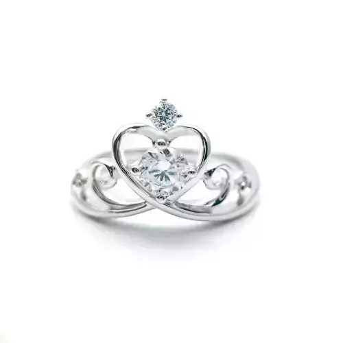 3DM Format Crown engagement ring