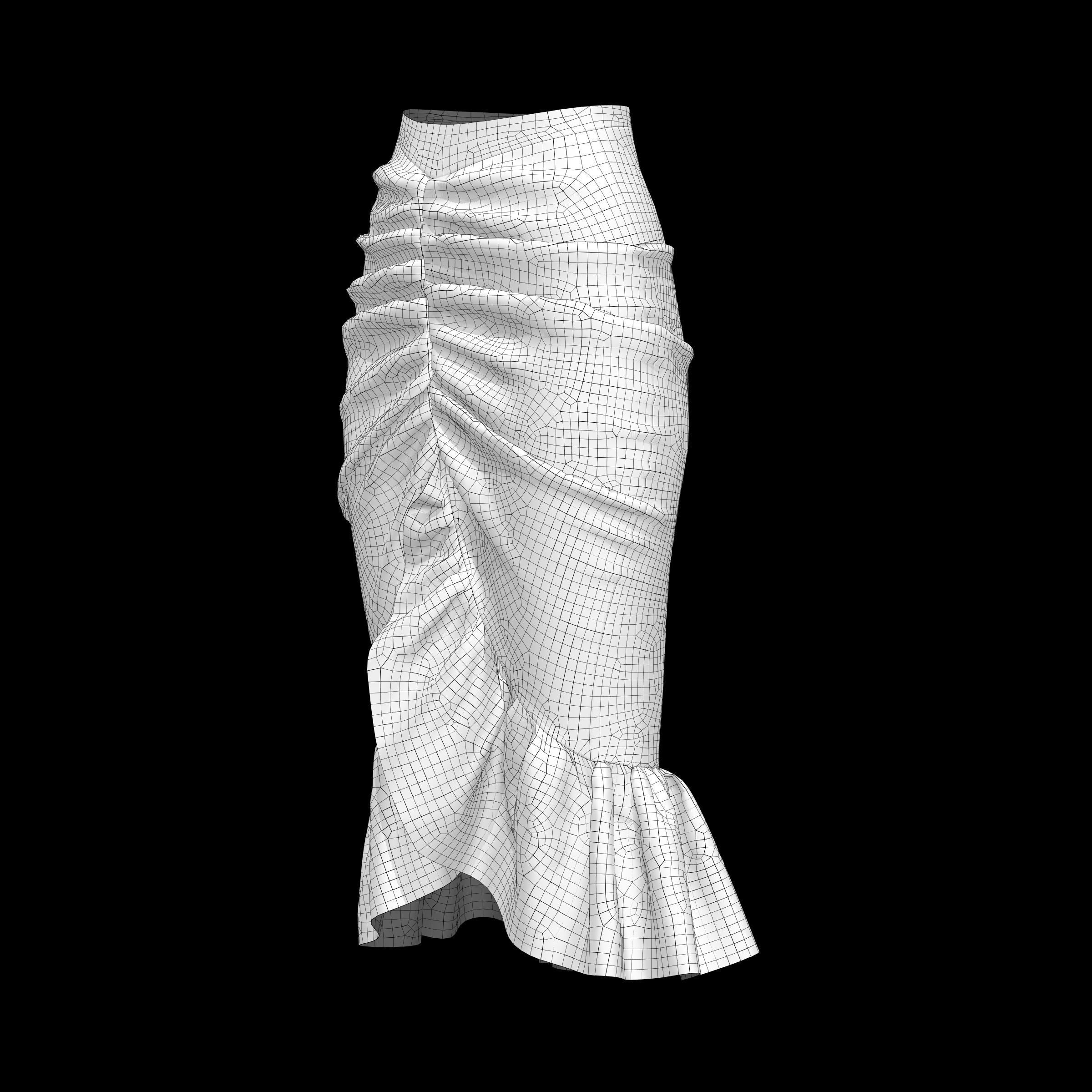 skirt  13 3D model_4