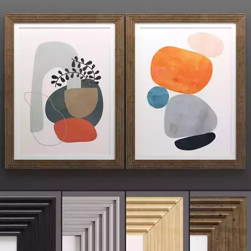 Art Frame 665 Low-poly 3D model