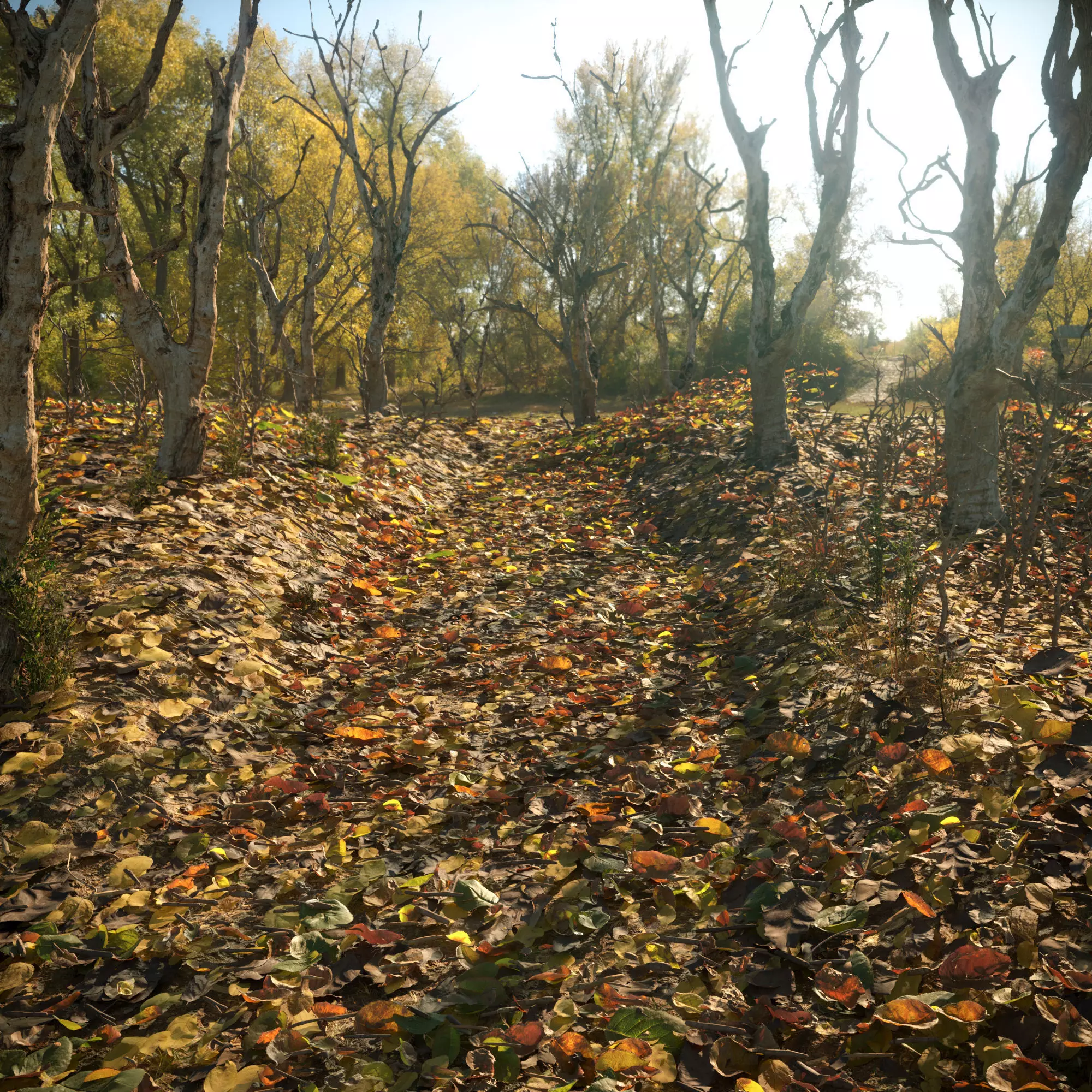 Realistic Autumn Leaves 3D model