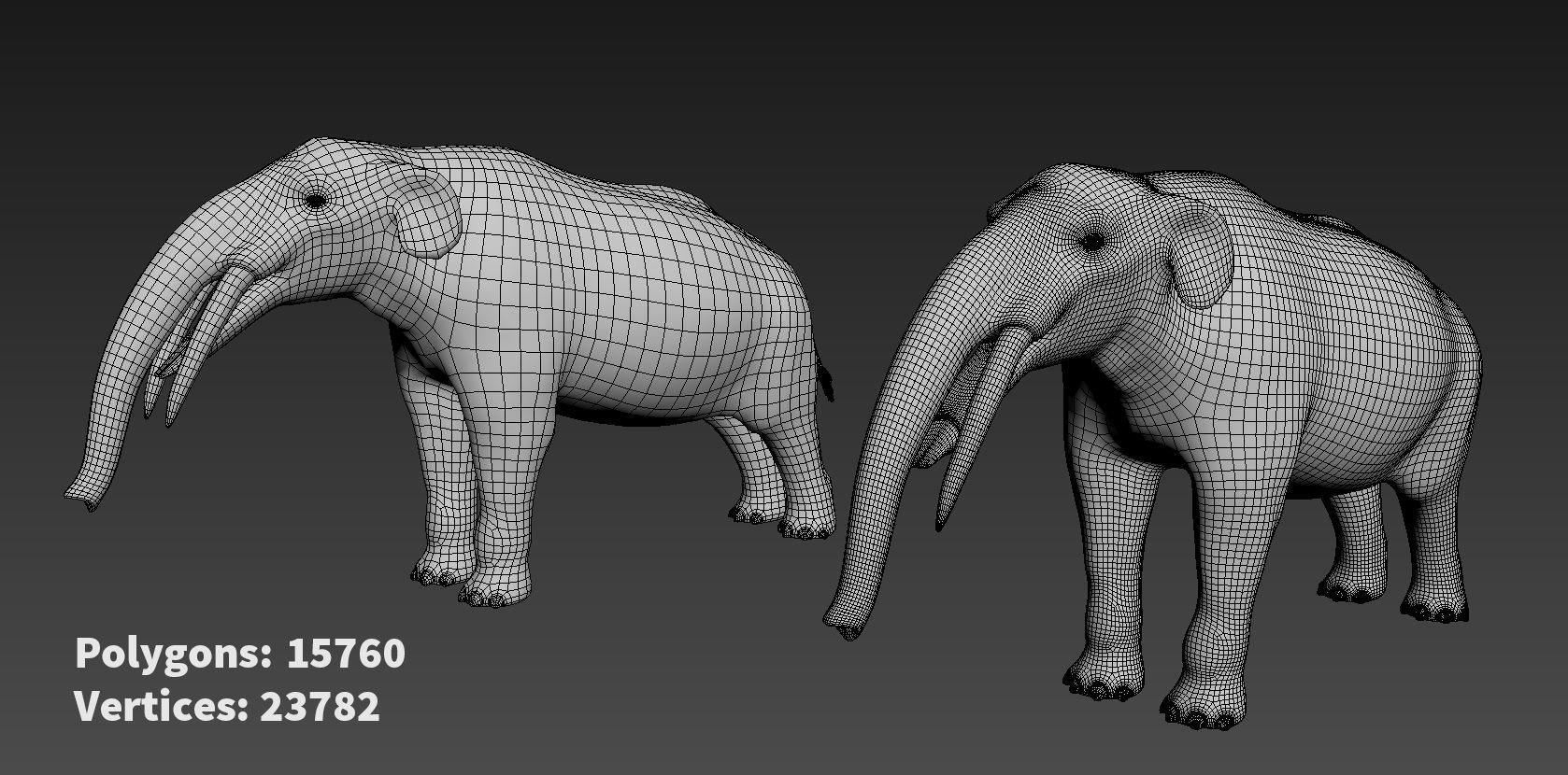 Extinct animals pack version 14 Low-poly 3D model_41