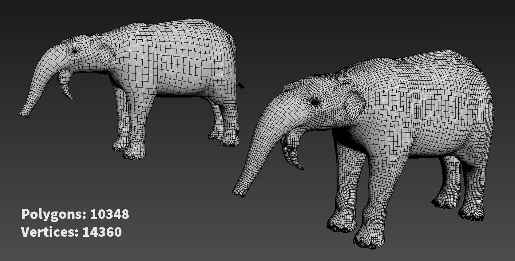 Extinct animals pack version 14 Low-poly 3D model_46