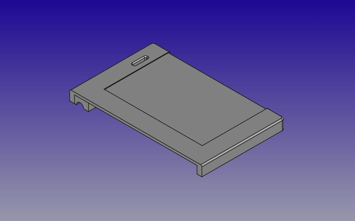 MSX cartridge shell - non-Konami dowel pillar ver Free 3D print model_1