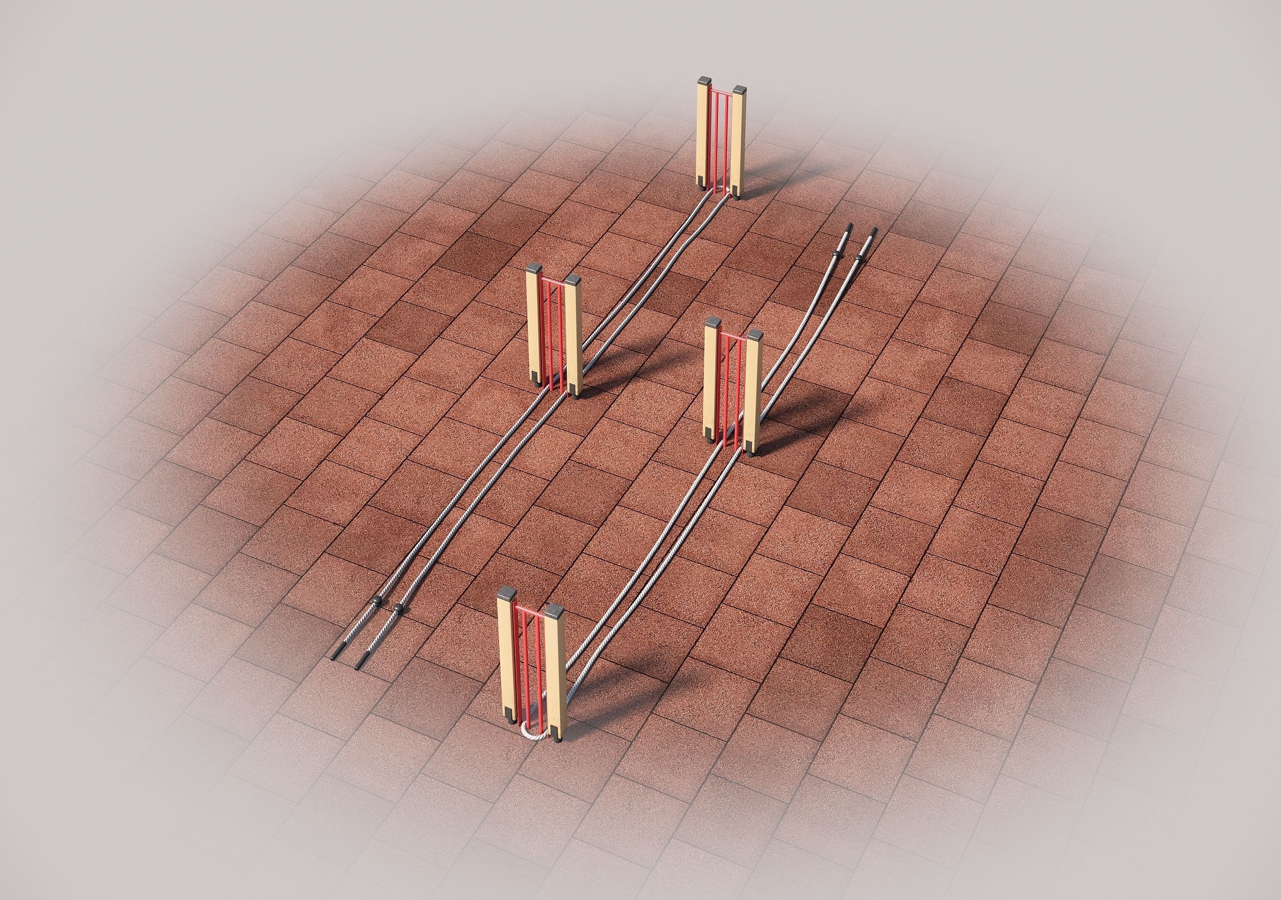 Fitness outdoor area 3D model_18