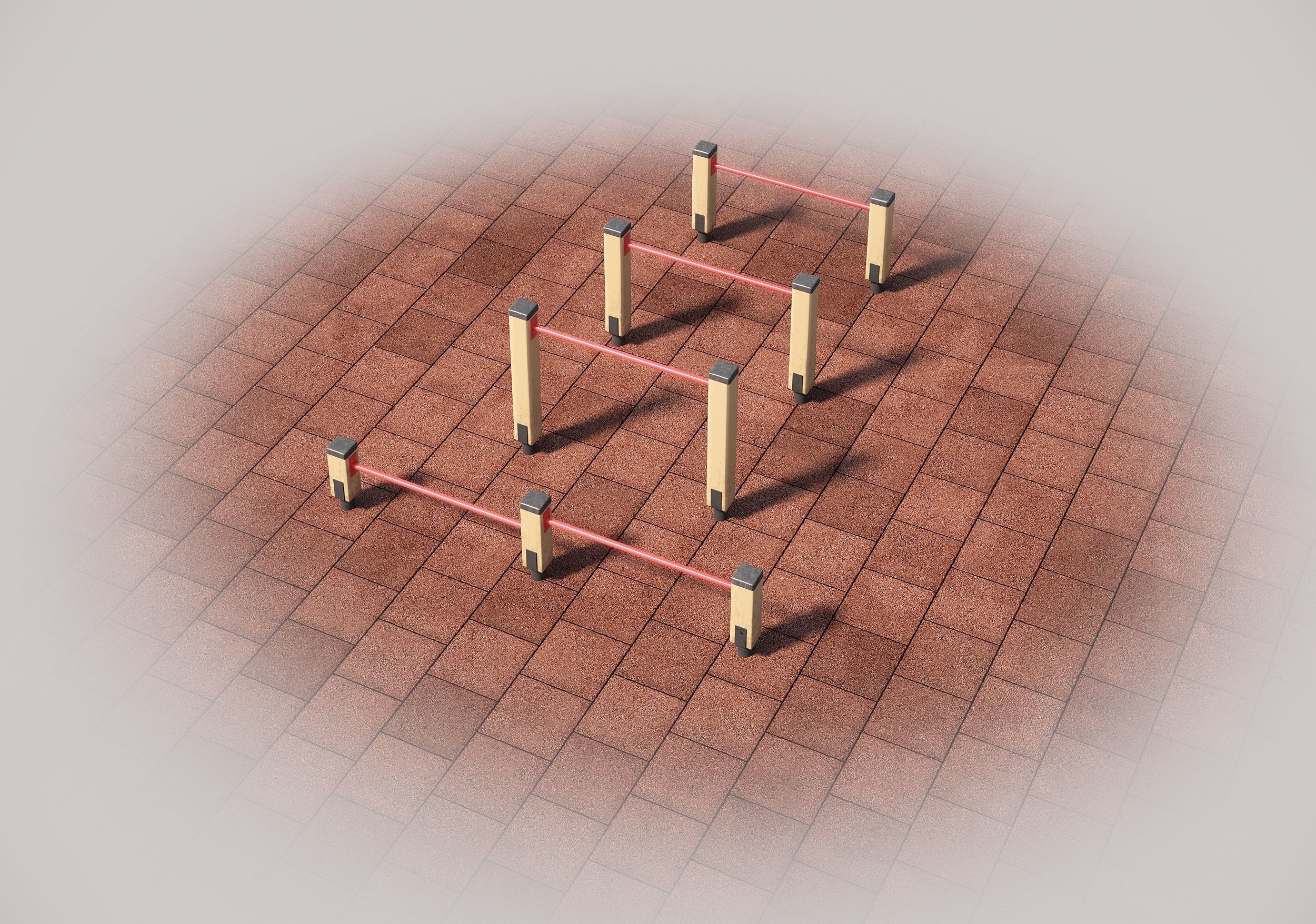 Fitness outdoor area 3D model_15