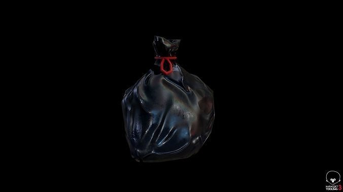 Trash Bag model - Gest Low-poly 3D model