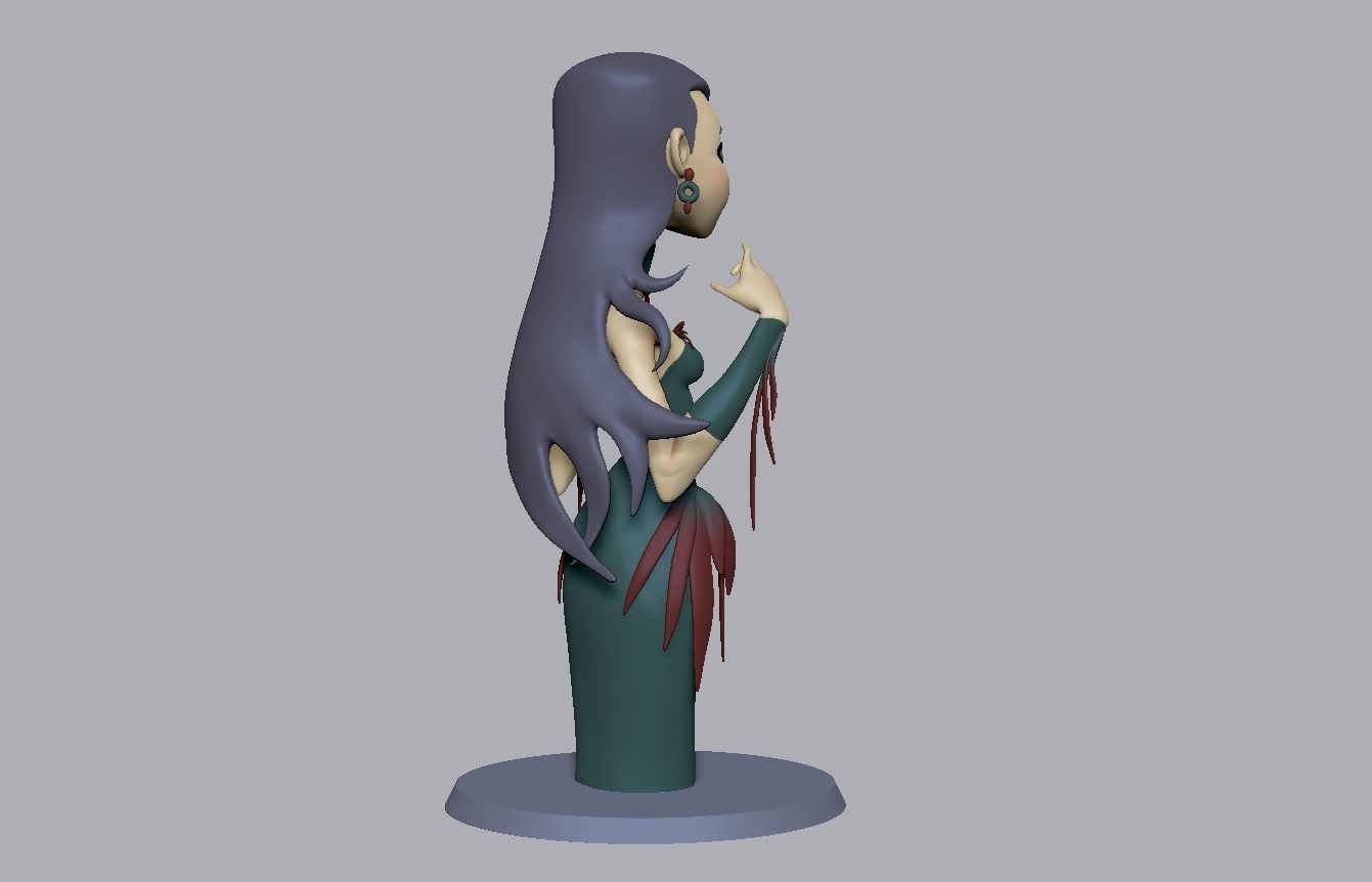 relaxed girl  3D print model_7