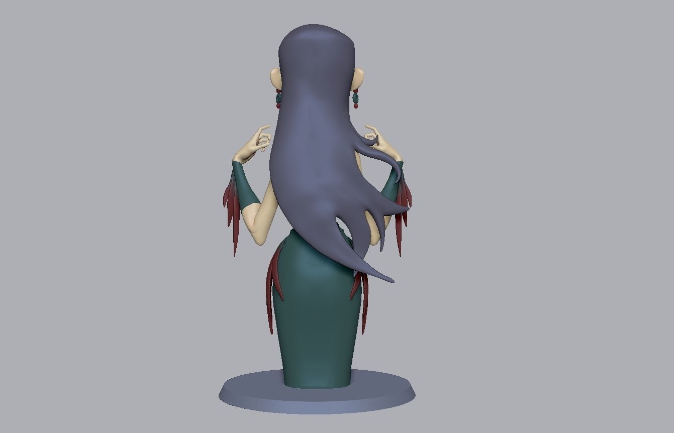 relaxed girl  3D print model_6