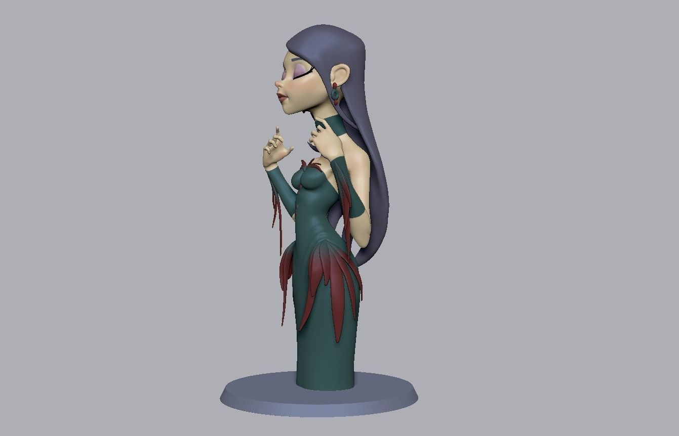 relaxed girl  3D print model_2