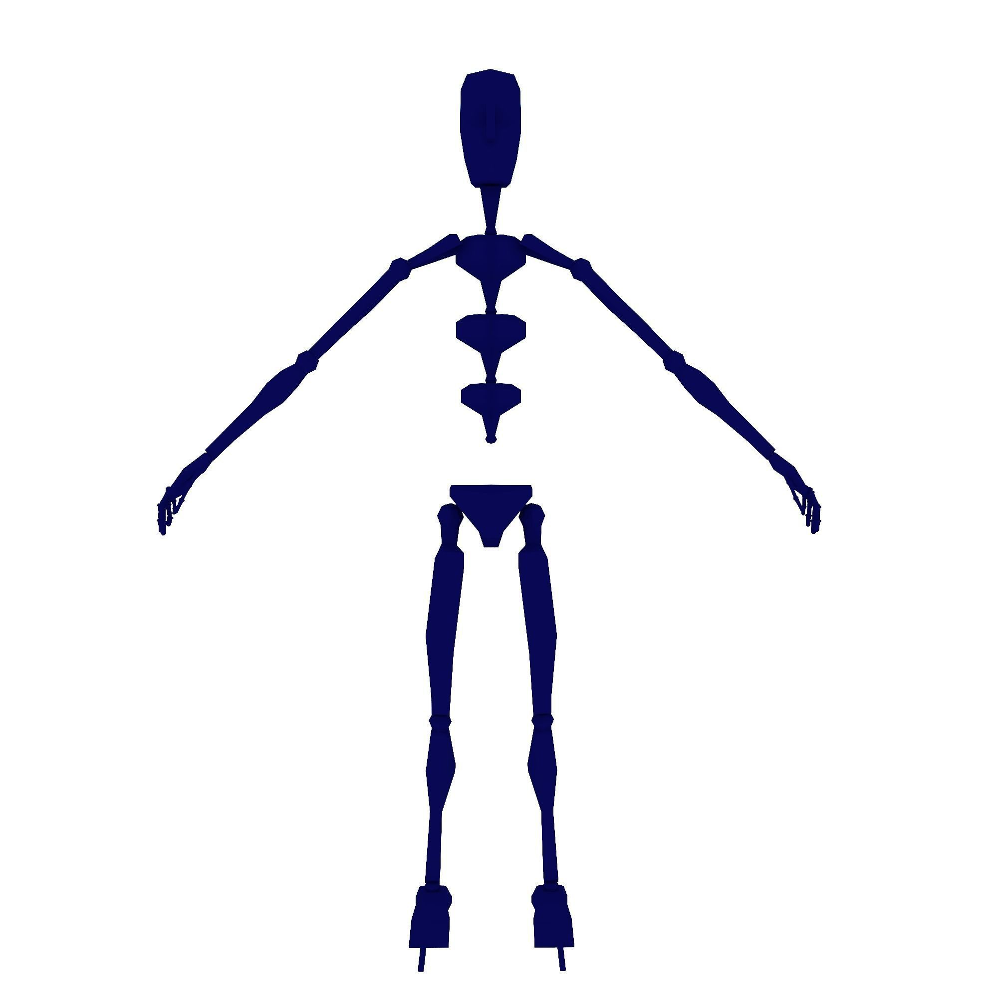 Characters Collection-1 man Low-poly 3D model_26