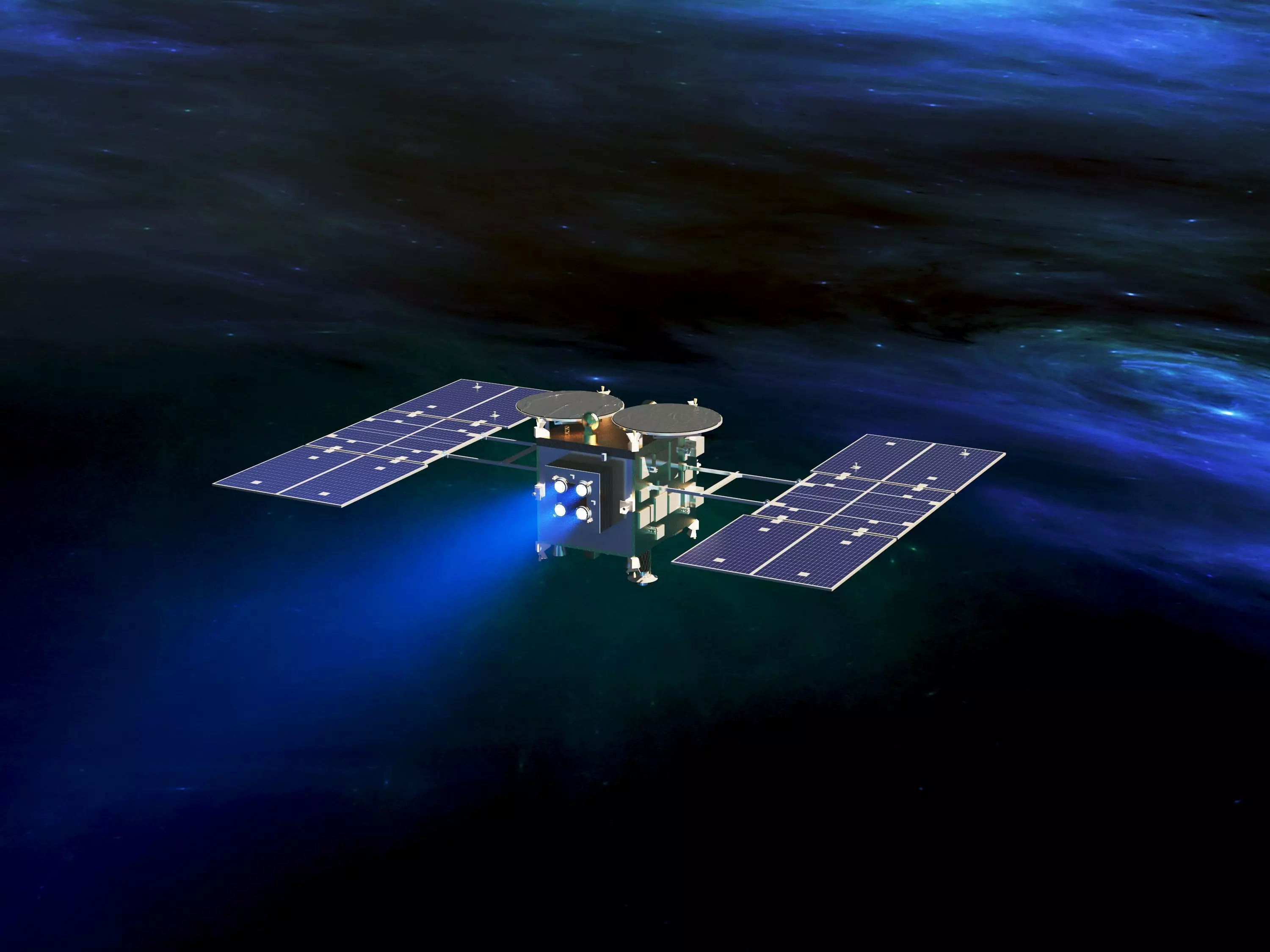 spaceship hayabusa2 Low-poly 3D model_0