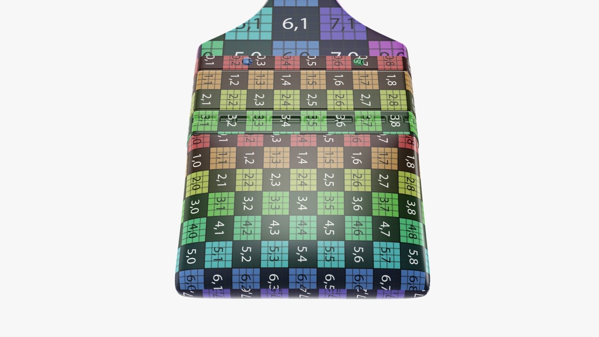 Regular painting brush 02 3D model_13