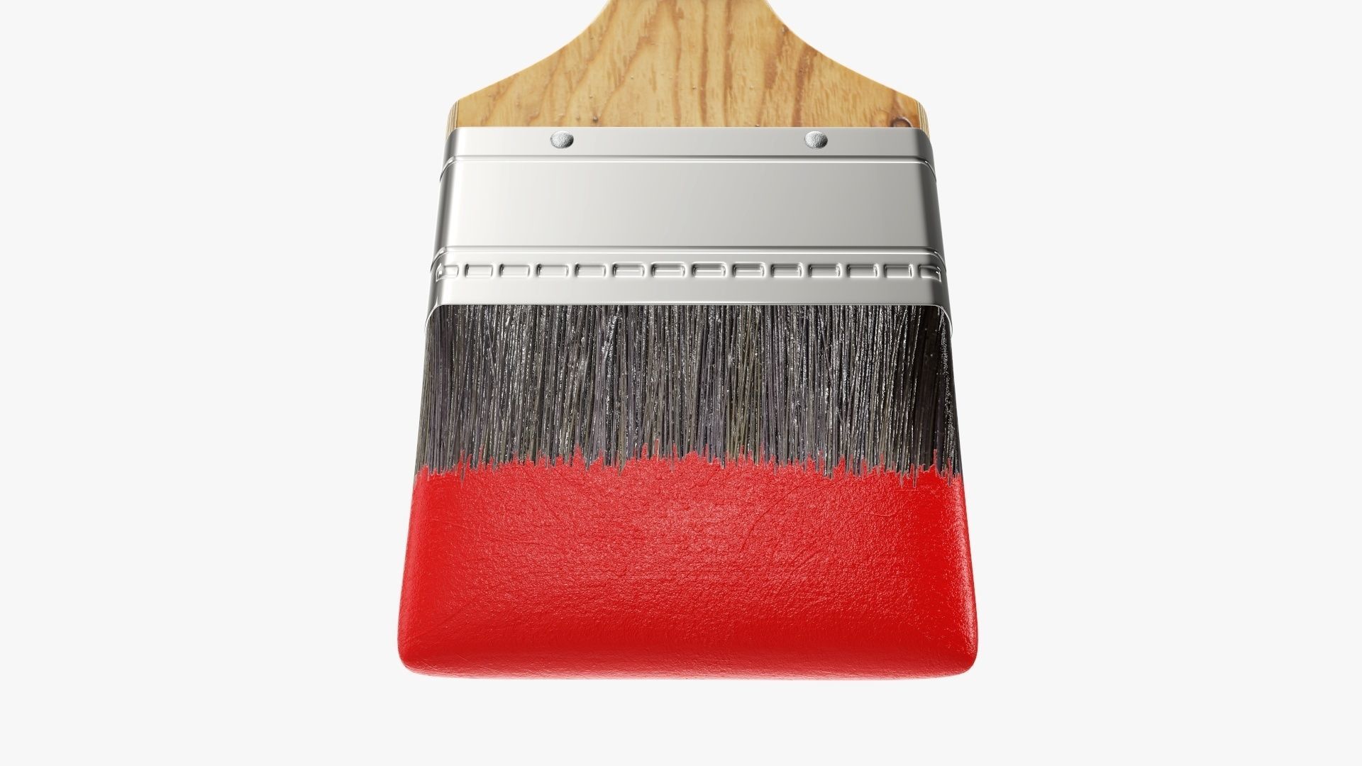 Regular painting brush 02 3D model_1
