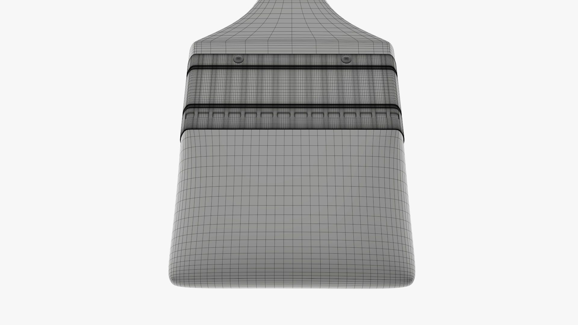 Regular painting brush 02 3D model_7