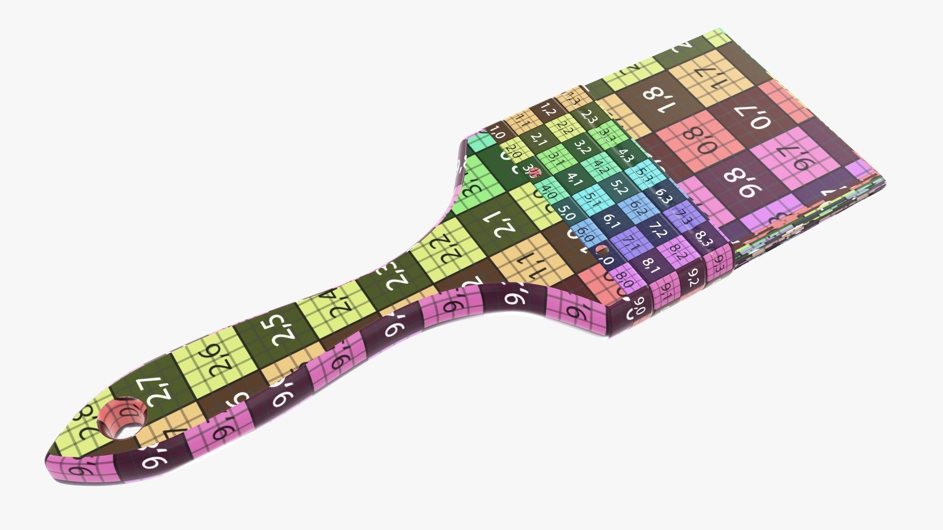 Painting brush regular 03 3D model_7