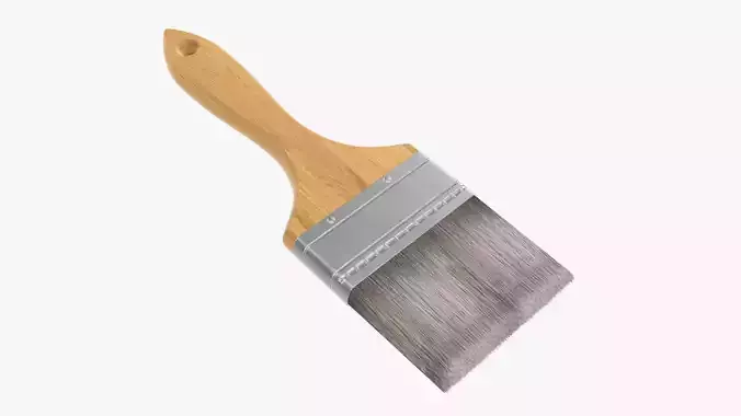 Painting brush regular 03 3D model